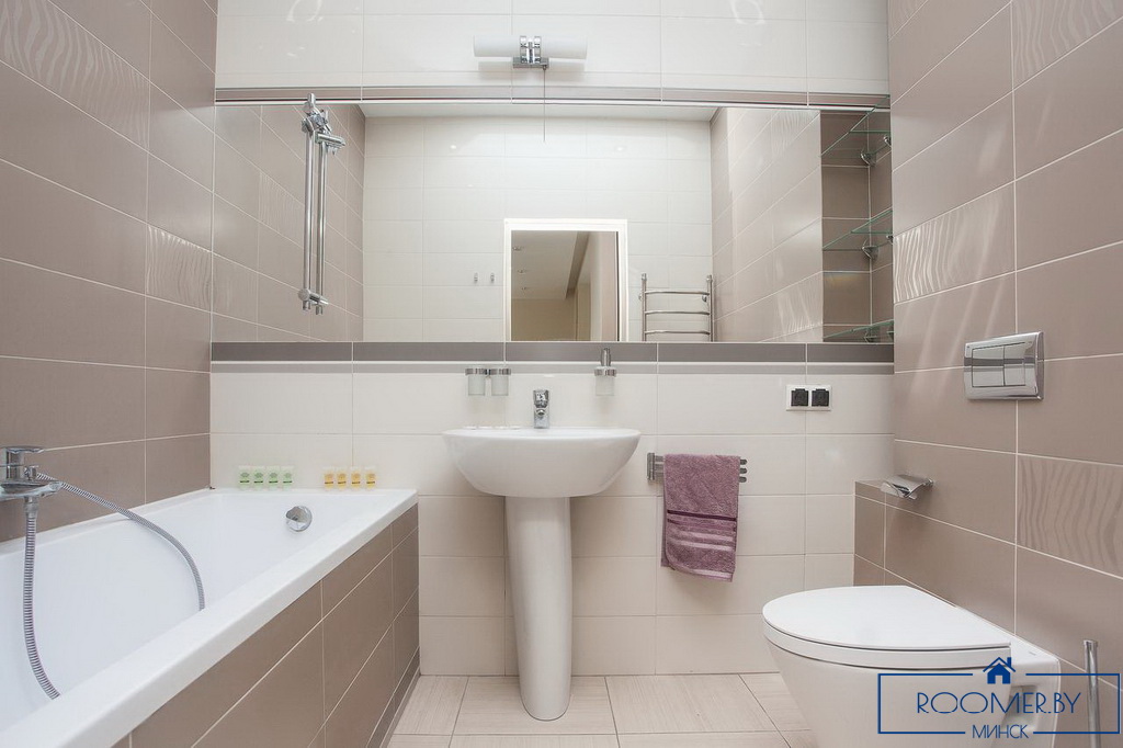 Квартира на сутки в Минске на улице Мстислава, 20 ванна