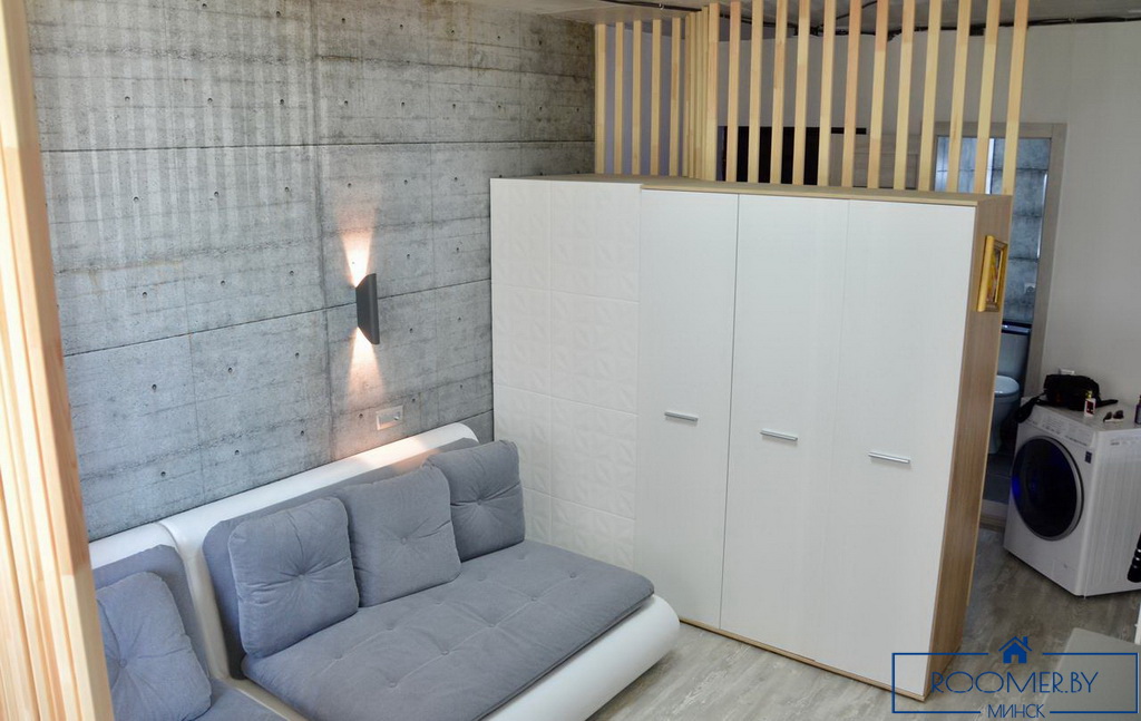 Квартира на сутки в Минске возле метро Академия наук гостиная