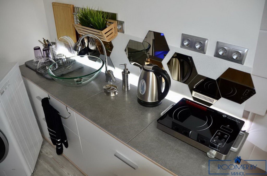 Квартира на сутки в Минске возле метро Академия наук кухня