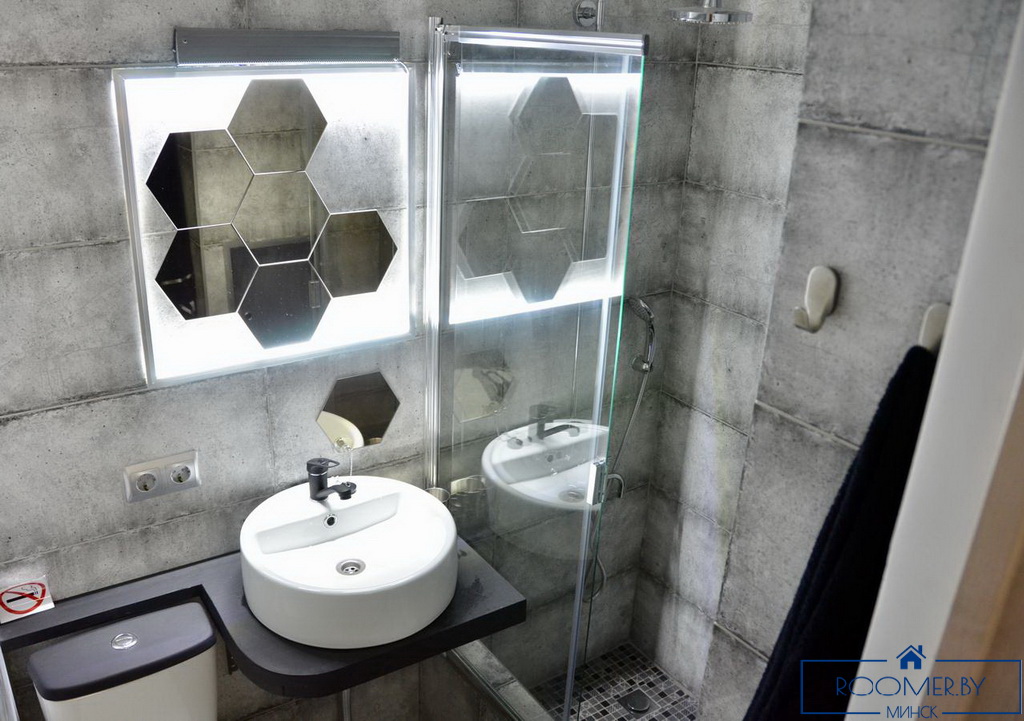 Квартира на сутки в Минске возле метро Академия наук ванна