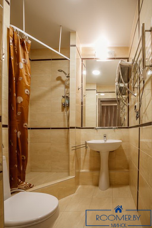 Квартира на сутки в Минске возле метро Академия Наук ванна