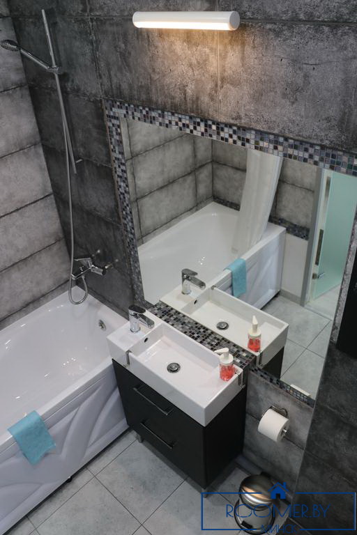 Однокомнатная квартира в Минске на проспекте Независимости ванна