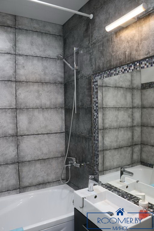 Однокомнатная квартира в Минске на проспекте Независимости ванна