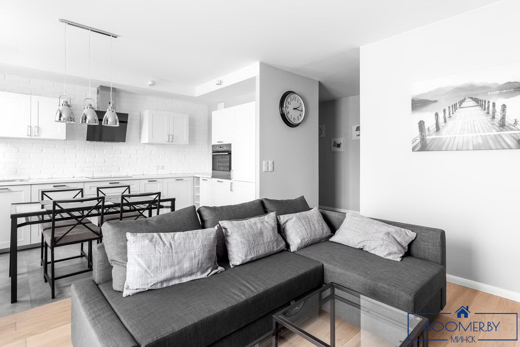 Квартира на сутки в Минске на проспекте Независимости, 75 гостиная