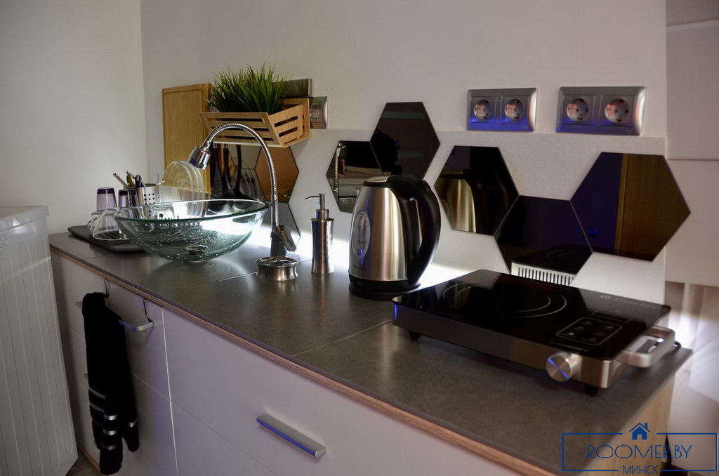 Квартира на сутки в Минске возле метро Академия наук кухня