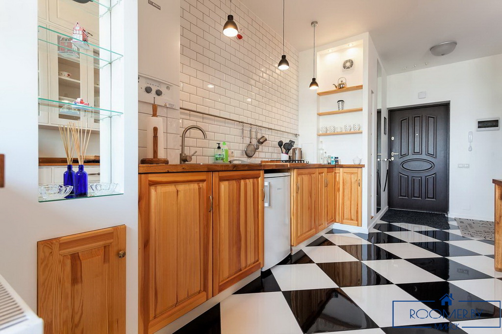 Квартира на сутки в Минске на улице Мстиславца, 22 кухня