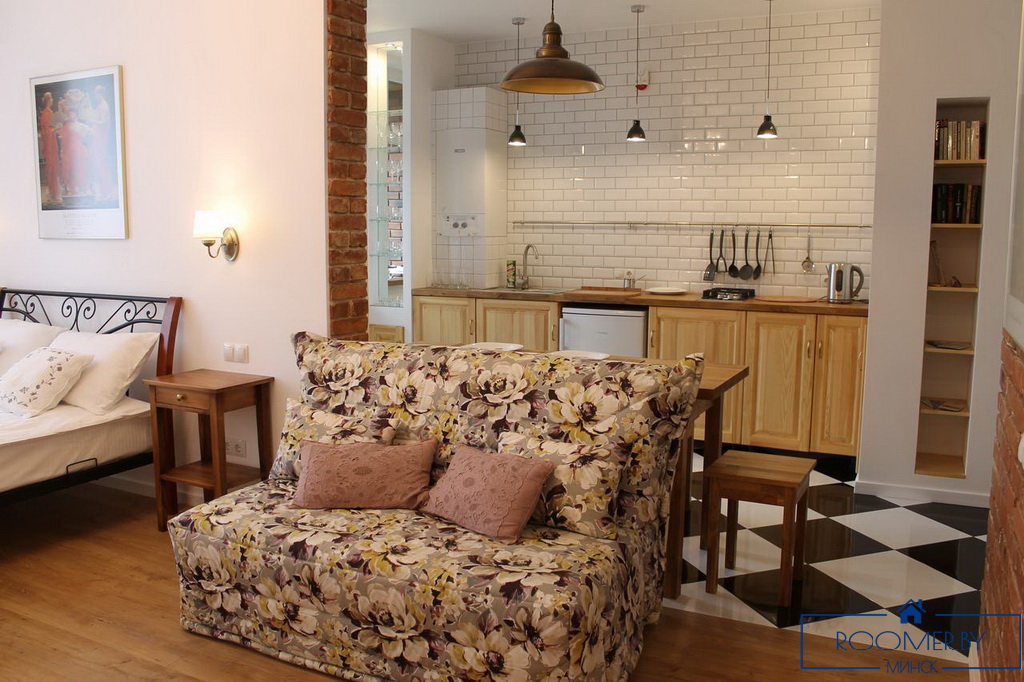 Квартира на сутки в Минске на улице Мстиславца, 22 гостиная