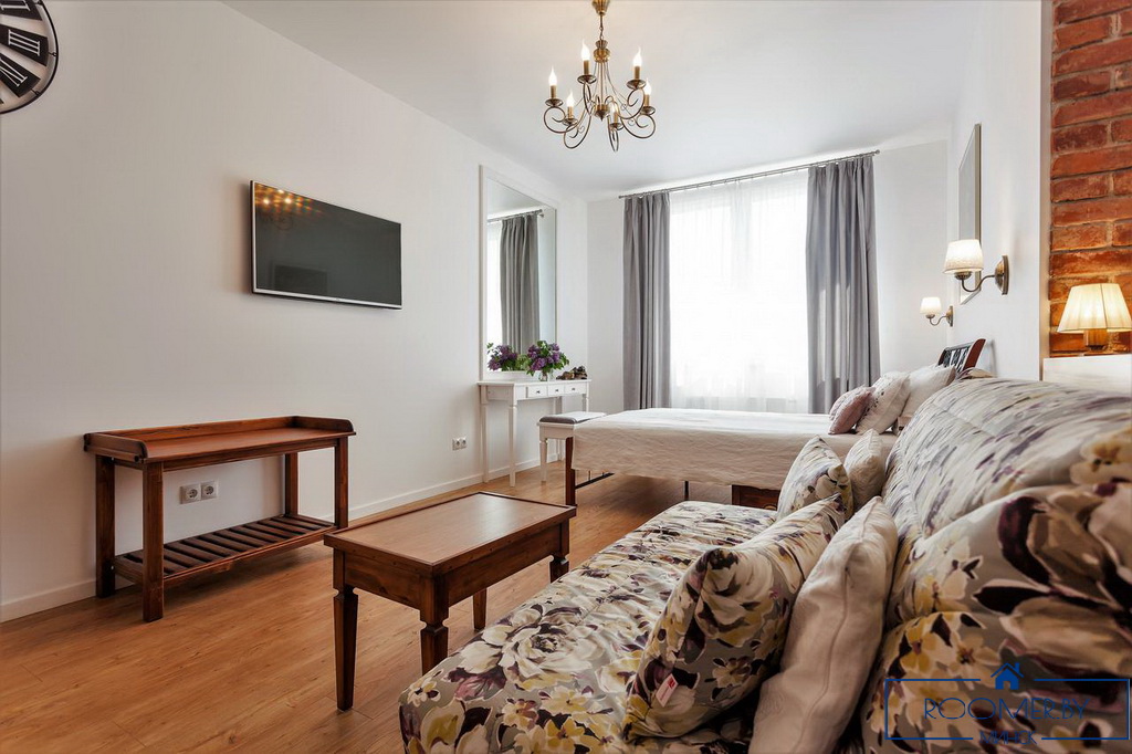 Квартира на сутки в Минске на улице Мстиславца, 22 гостиная