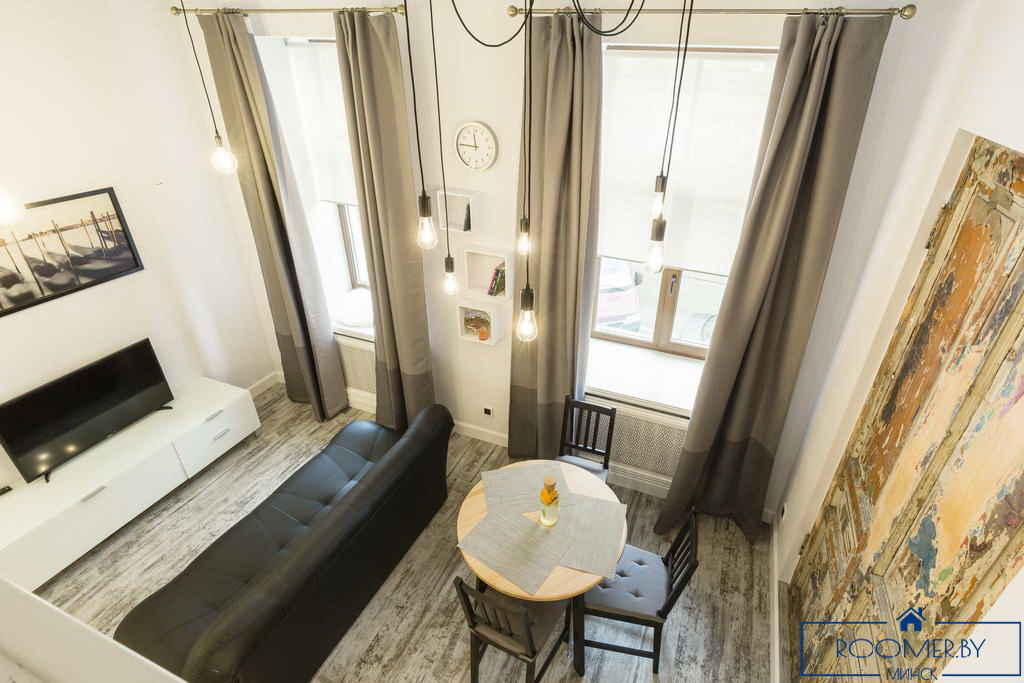 Квартира на сутки в Минске возле метро Площадь Победы гостиная