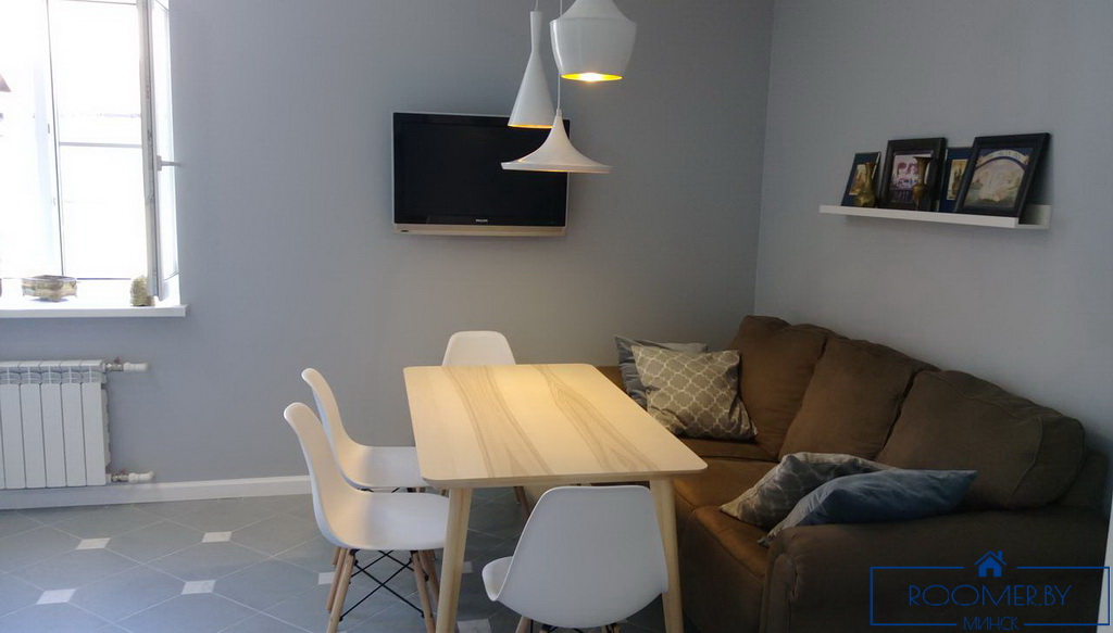 Квартира на сутки в Минске возле метро Площадь Якуба Коласа гостиная