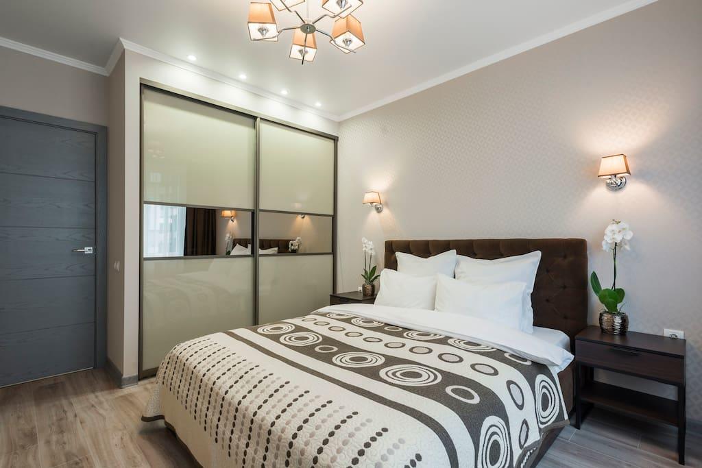 Двухкомнатная квартира на сутки в Минске Хоружей, 11 спальня