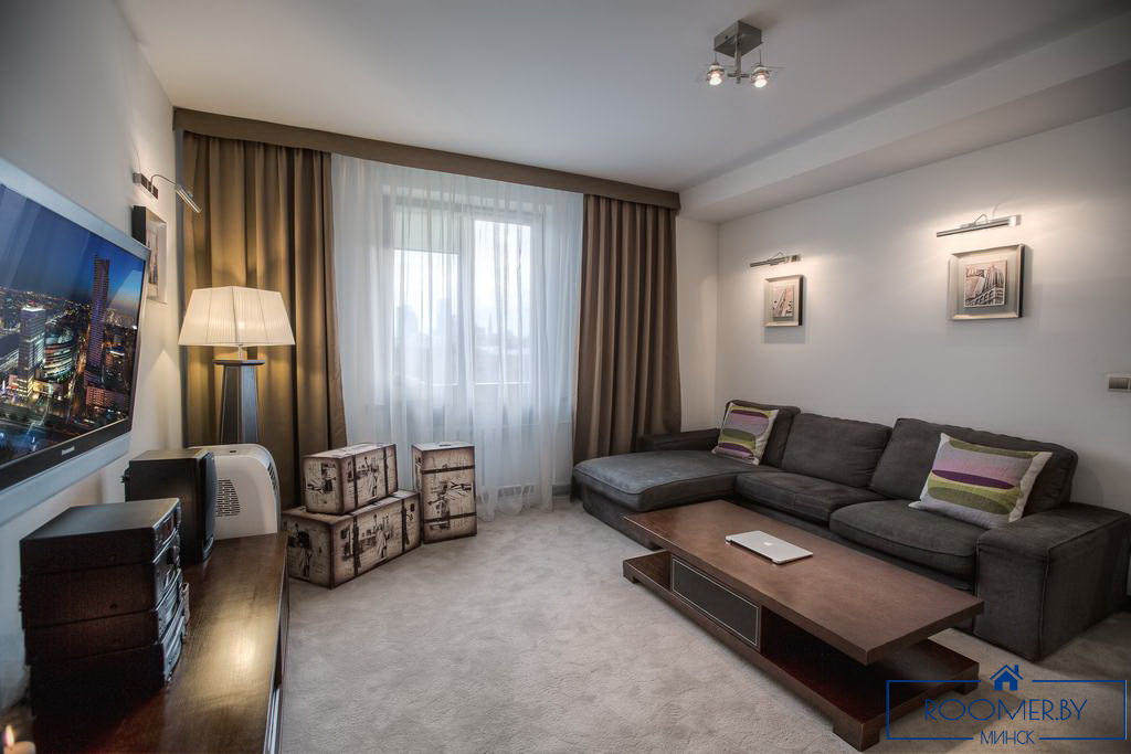 Квартира на сутки в Минске на бульваре Мулявина, 5 гостиная