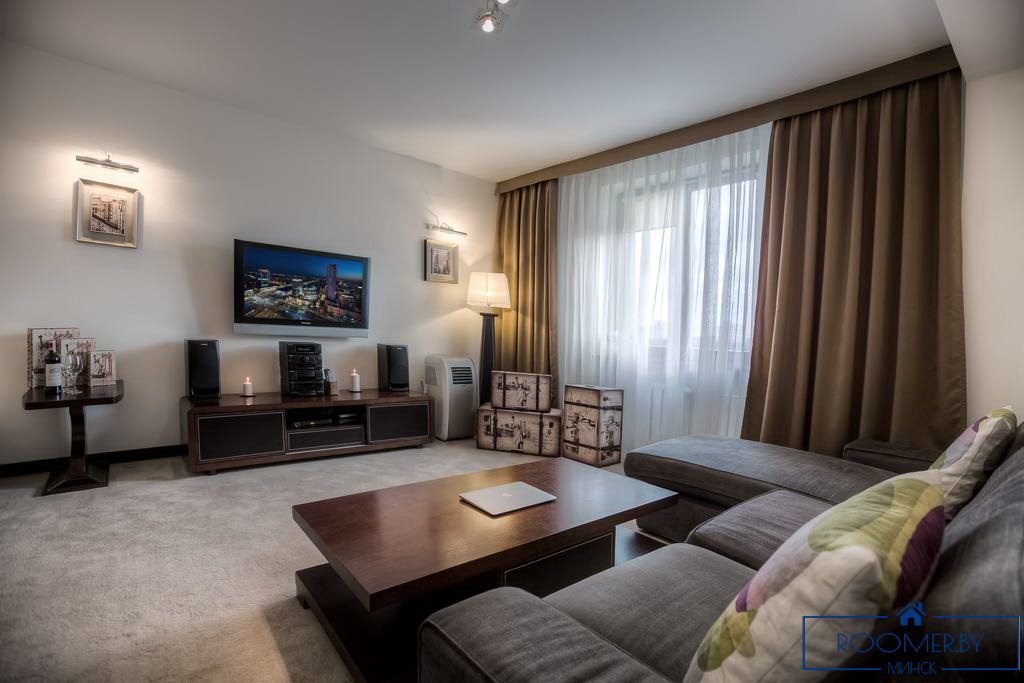 Квартира на сутки в Минске на бульваре Мулявина, 5 гостиная