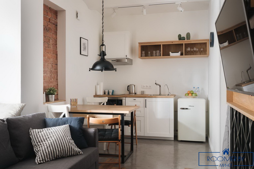 Квартира на сутки в Минске возле метро Площадь Якуба Коласа кухня