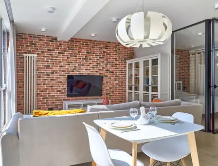 Interior of apartment for daily rent, Minsk, Petra Mstislavca str. 17