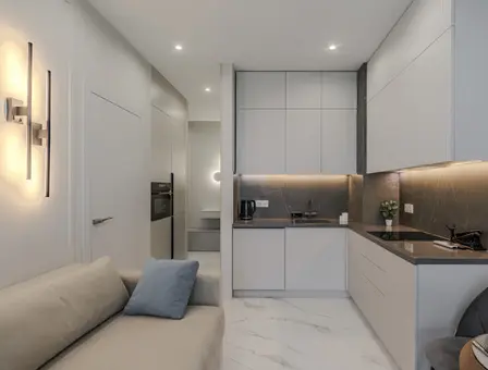 Interior of apartment for daily rent, Minsk, Makaenka str. 12К