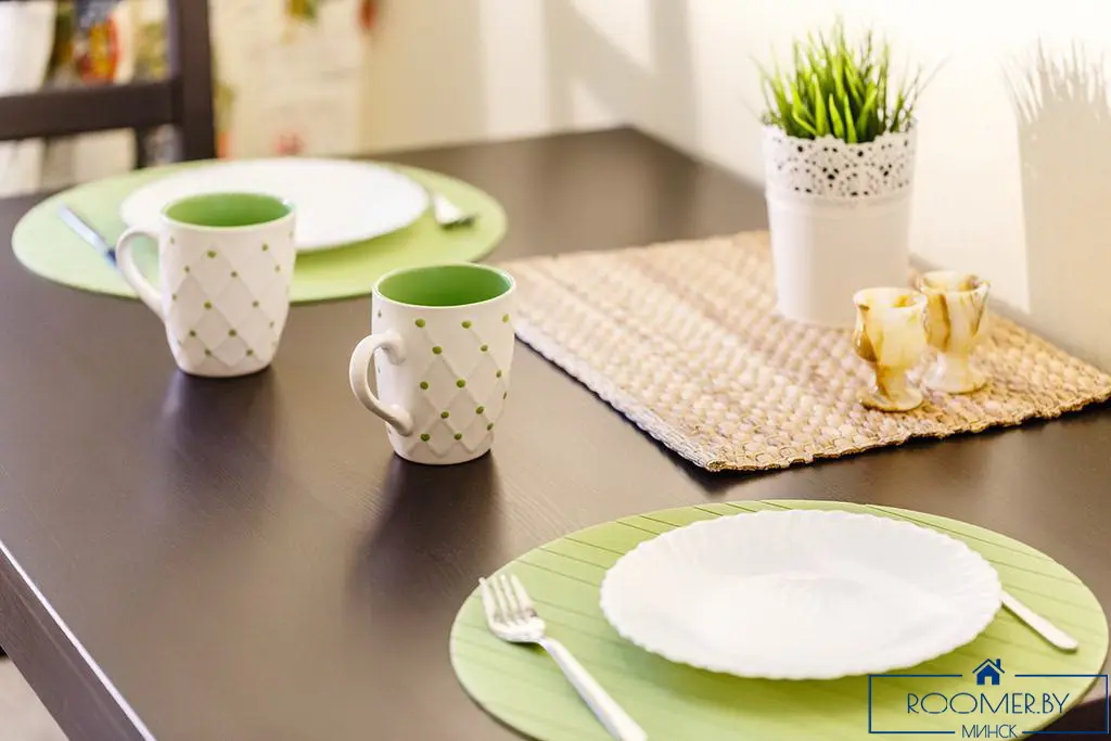 Однокомнатная квартира на сутки в Минске Киселева кухня