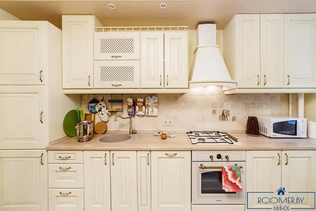 Однокомнатная квартира на сутки в Минске Киселева кухня