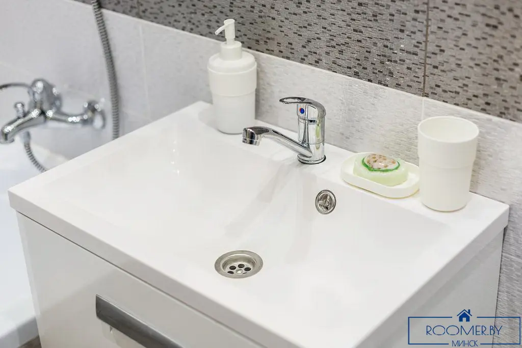 Однокомнатная квартира на сутки в Минске Киселева ванна