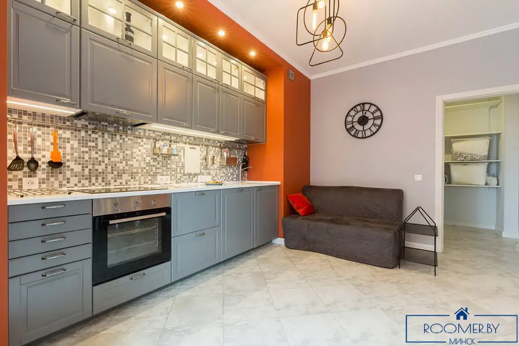 Квартира на сутки в Минске возле метро Немига кухня