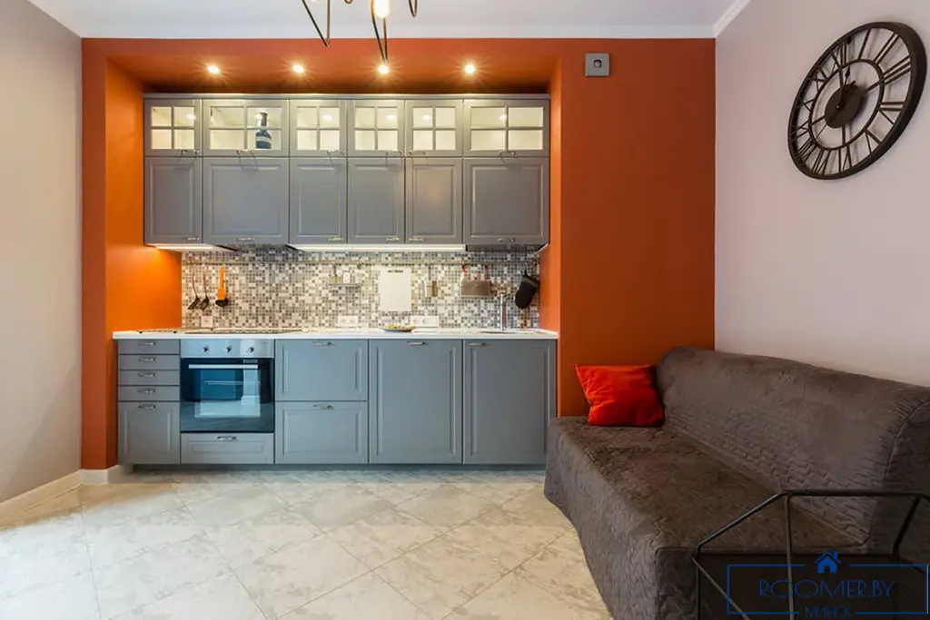 Квартира на сутки в Минске возле метро Немига кухня