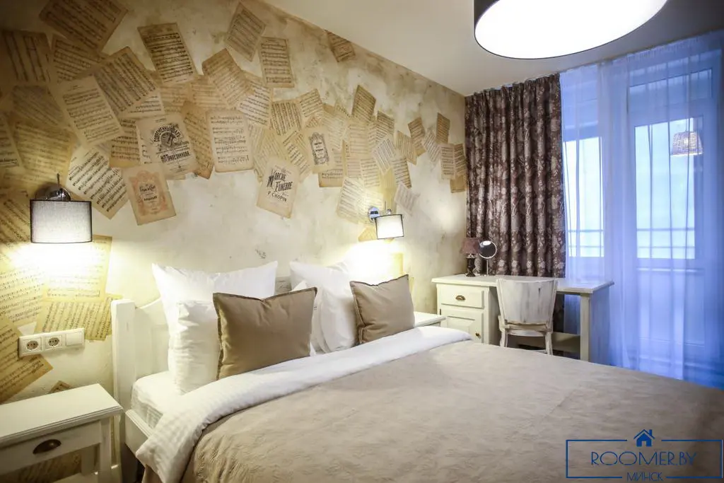 Квартира на сутки в Минске возле метро Немига спальня