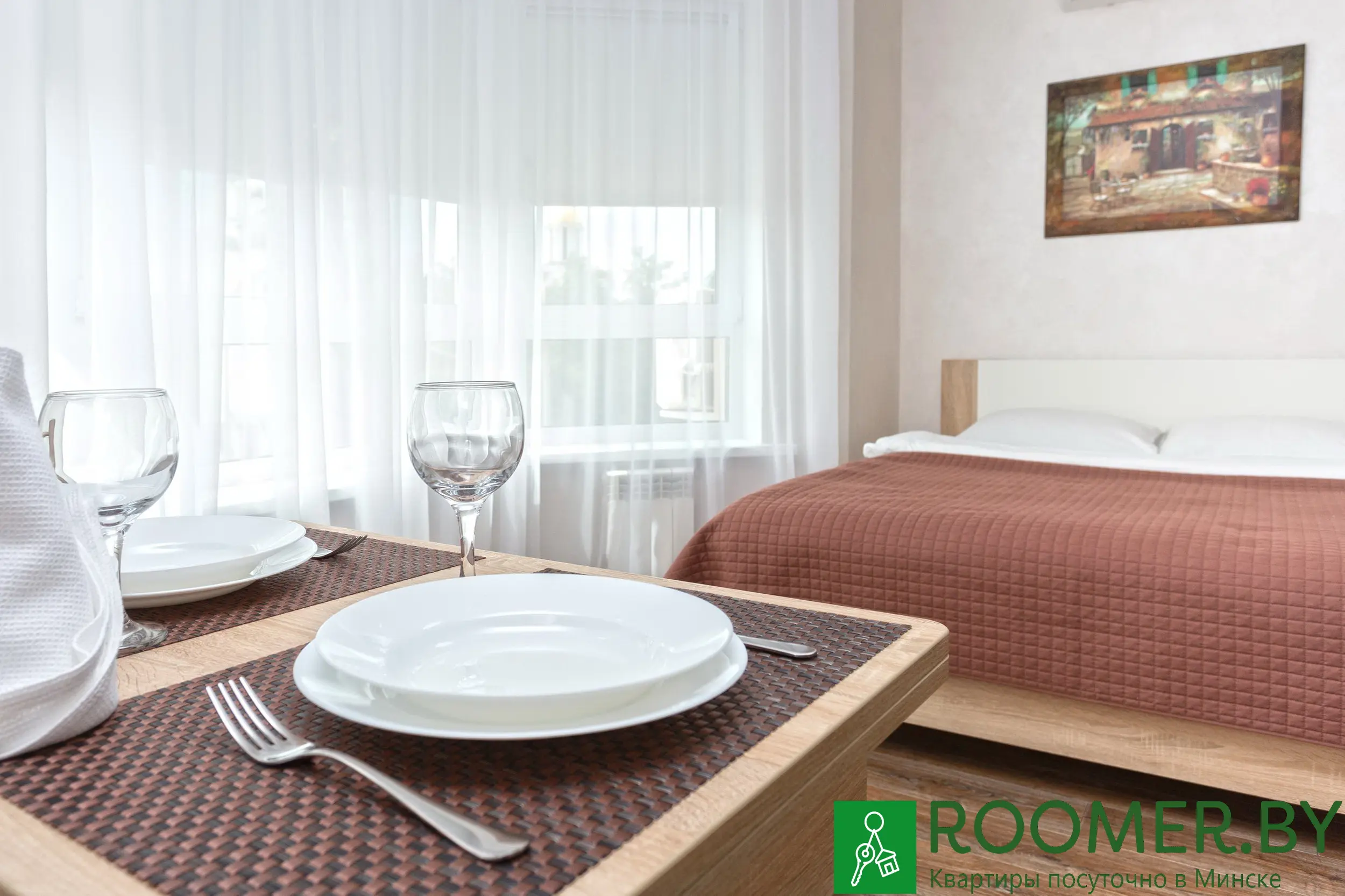 Однокомнатная квартира for daily rent in Minsk, Efrosiniy Polotskoy str. 5