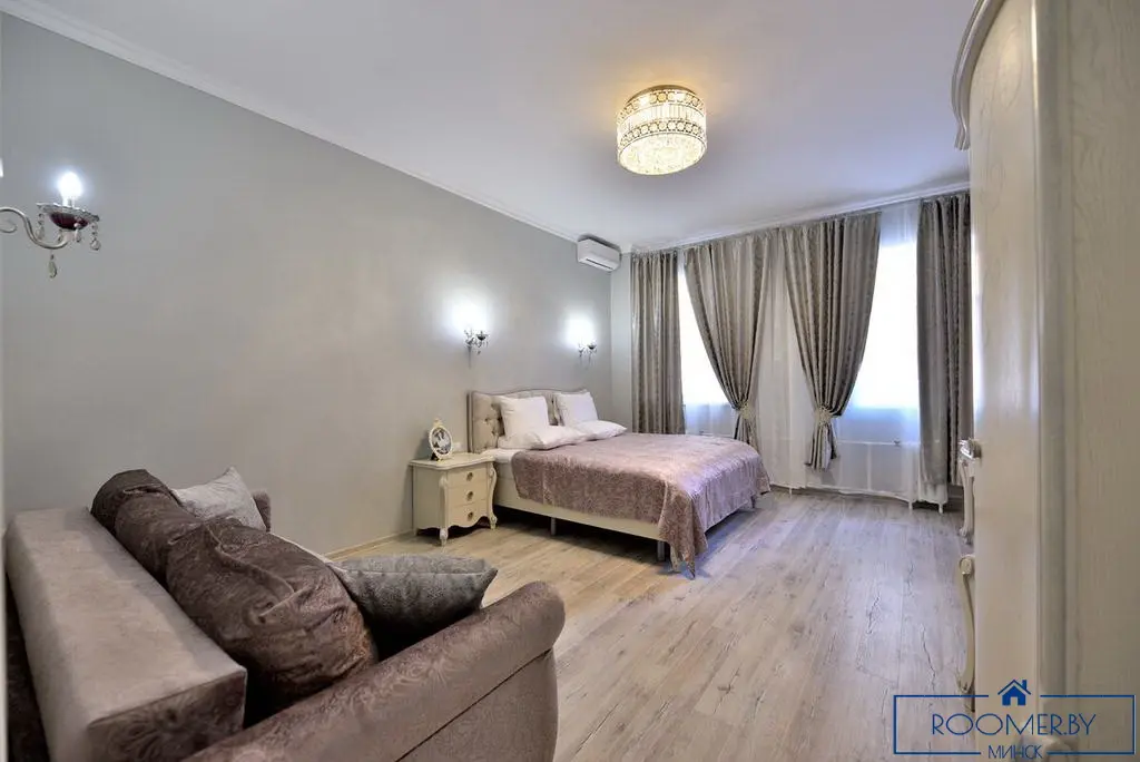 Квартира на сутки в Минске на улице Скрыганова, 4А спальня