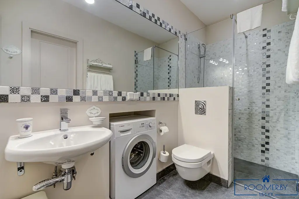 Квартира на сутки в Минске на улице Романовская Слобода, 16 ванная комната