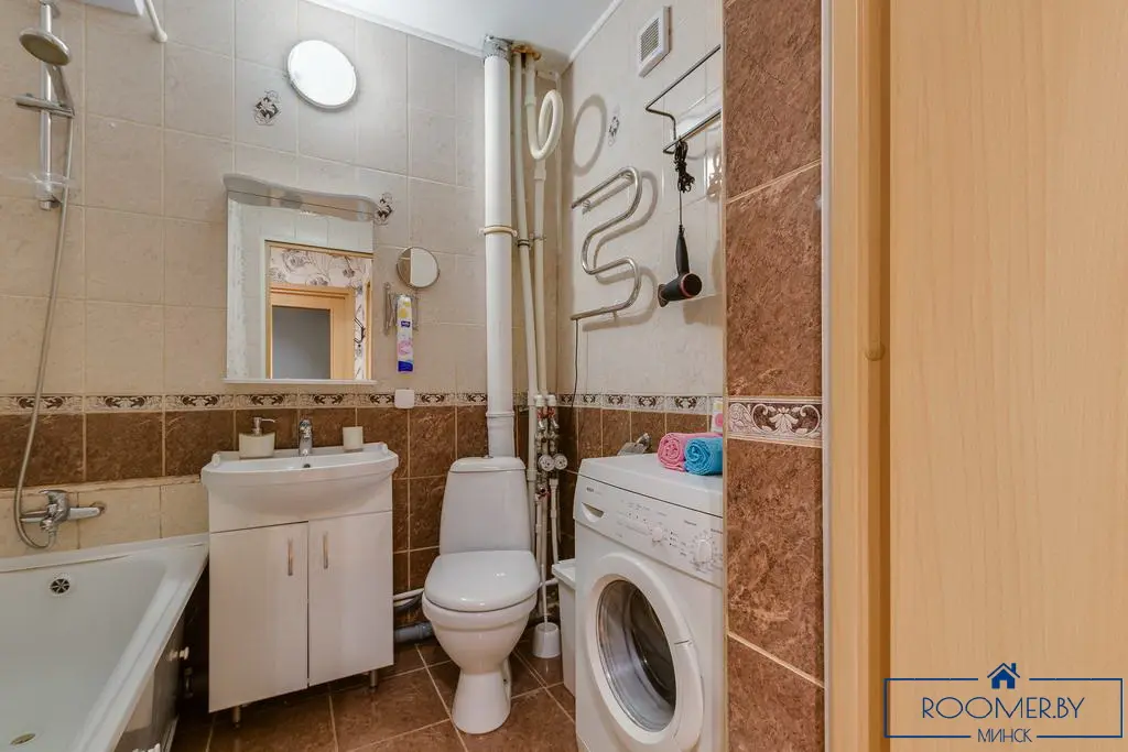 Квартира на сутки в Минске на улице Скрыганова, 16 ванная комната