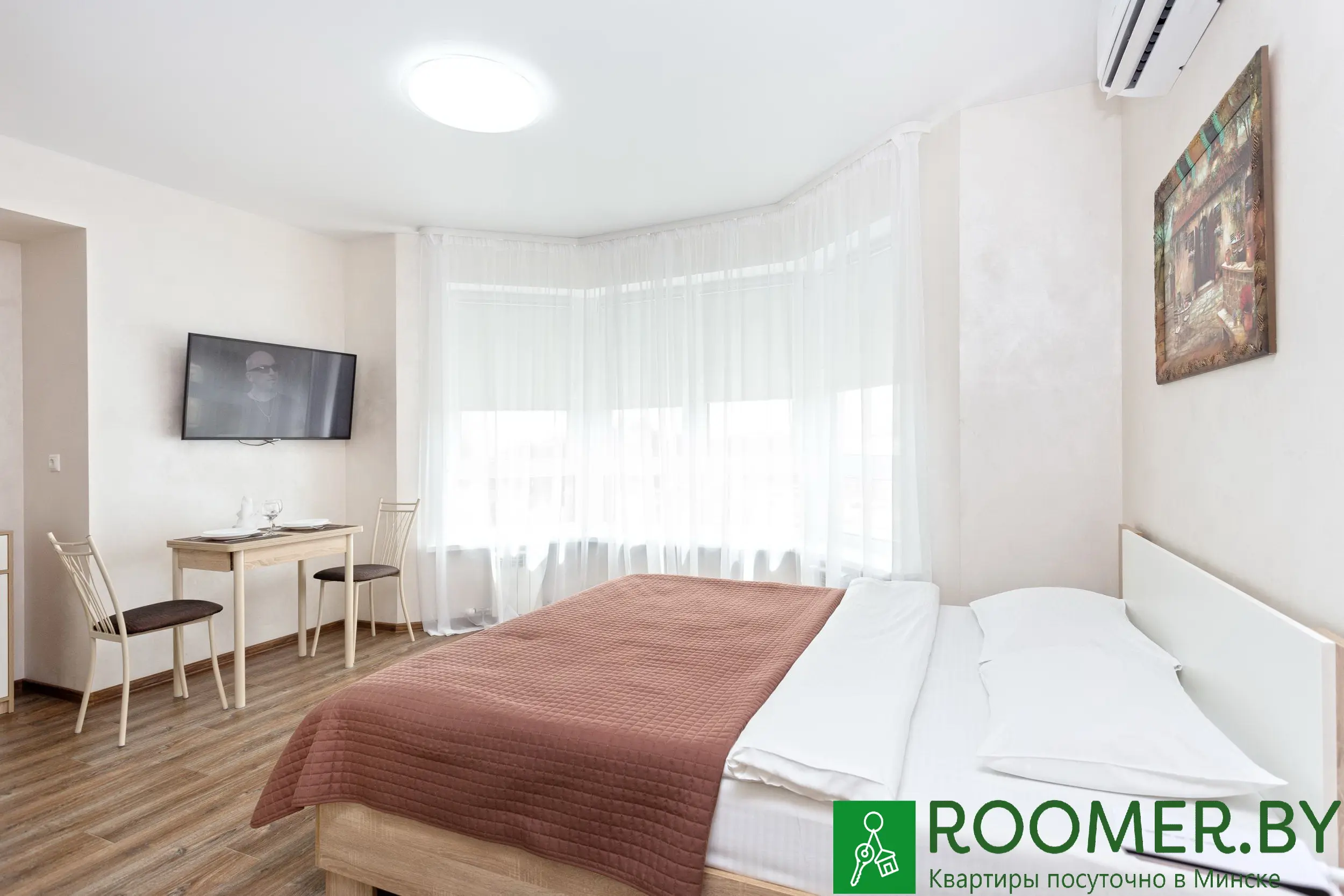 Interior of apartment for daily rent, Minsk, Efrosiniy Polotskoy str. 5