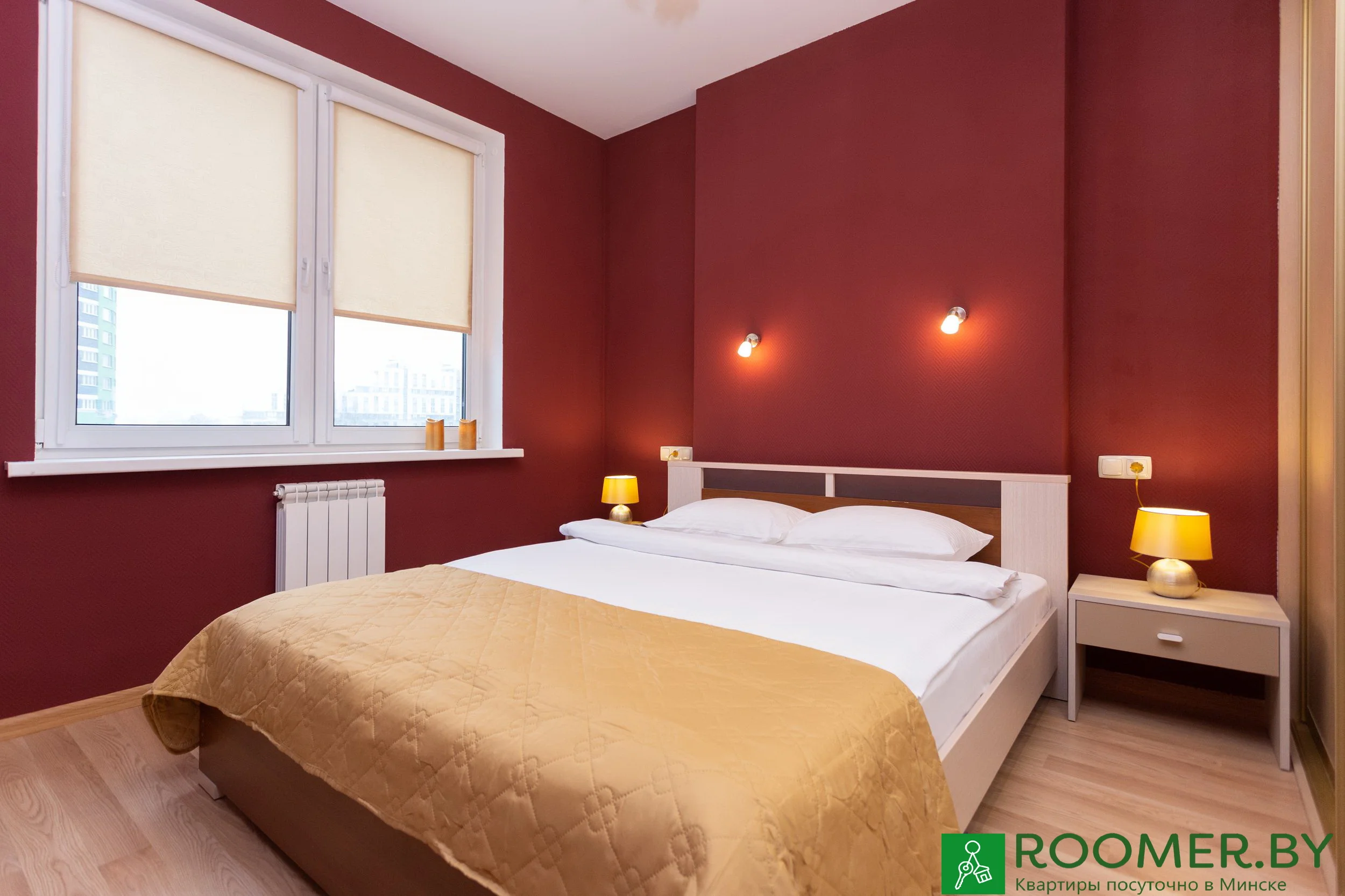 Interior of apartment for daily rent, Minsk, Skryganova str. 4А