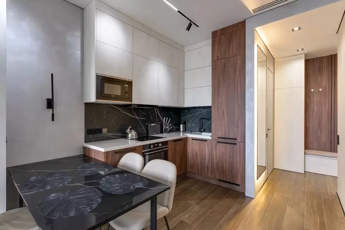 Interior of apartment for daily rent, Minsk, Skryganova str. 2