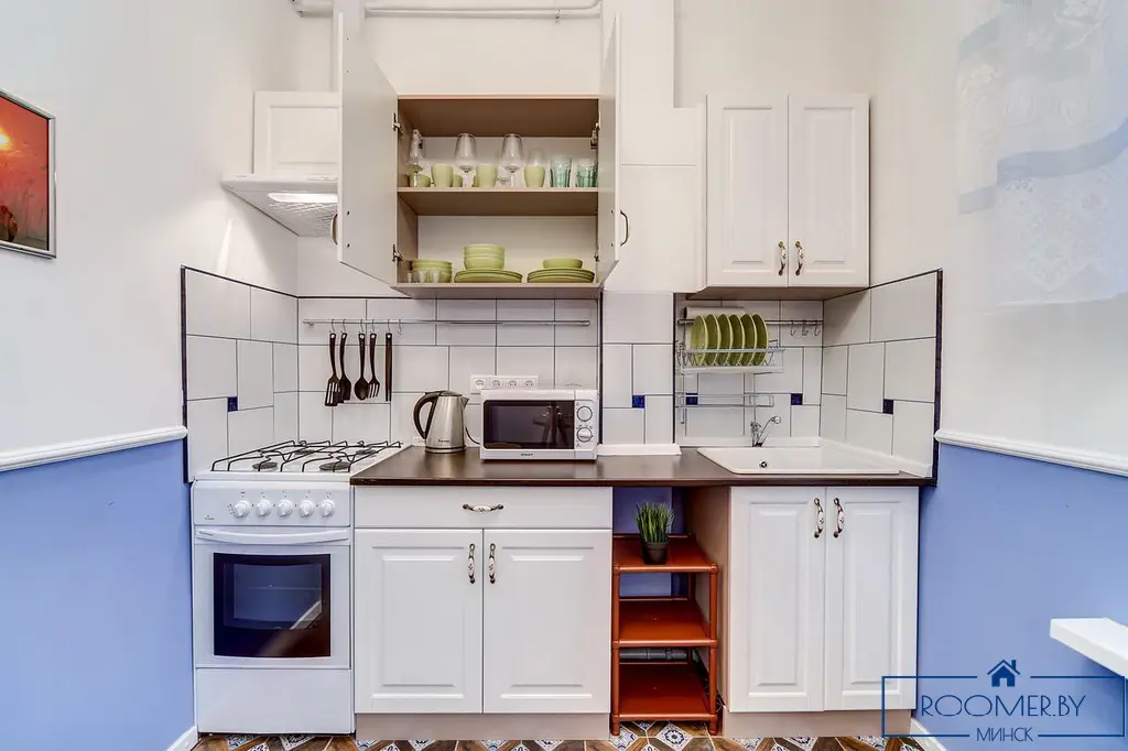 Квартира на сутки в Минске возле метро Площадь Ленина кухня