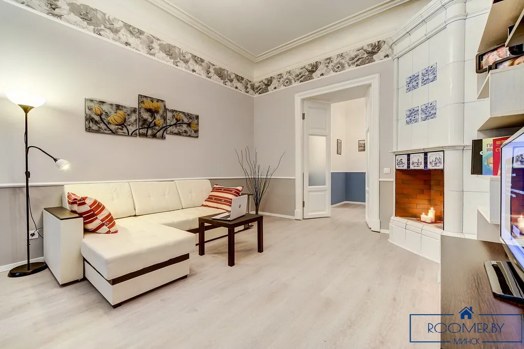 Квартира на сутки в Минске возле метро Площадь Ленина гостиная