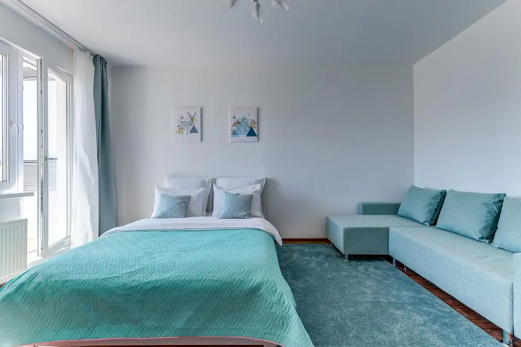 Однокомнатная квартира на сутки в Минске Воронянского, 7 спальня