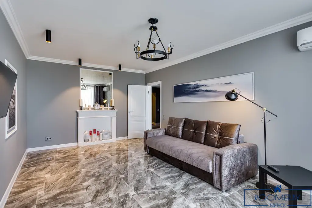 Двухкомнатная квартира на сутки Минске Захарова гостиная