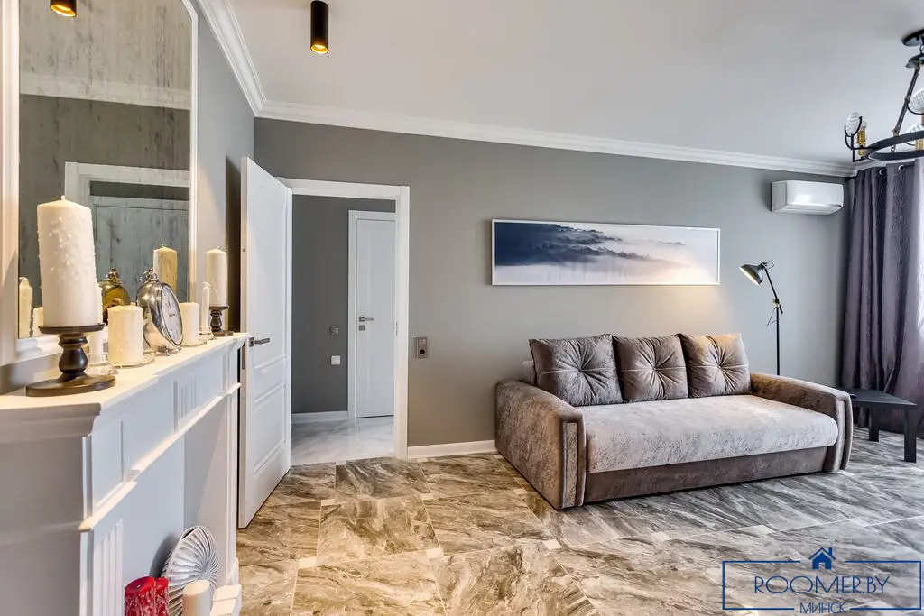 Двухкомнатная квартира на сутки Минске Захарова гостиная