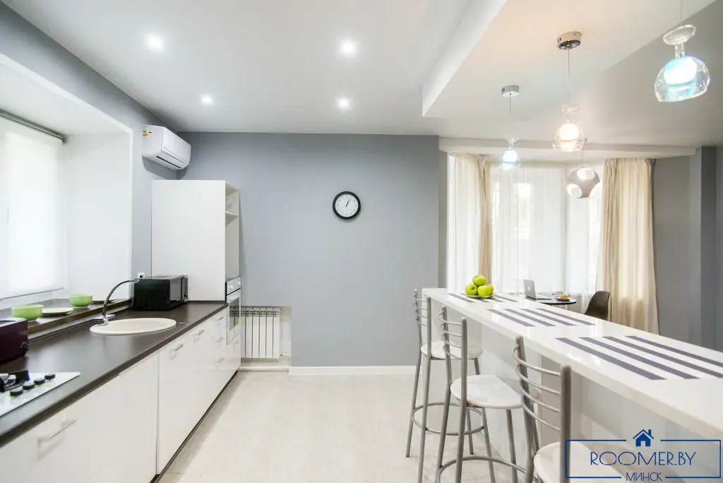 Двухкомнатная квартира на сутки в Минске на проспекте Независимости кухня