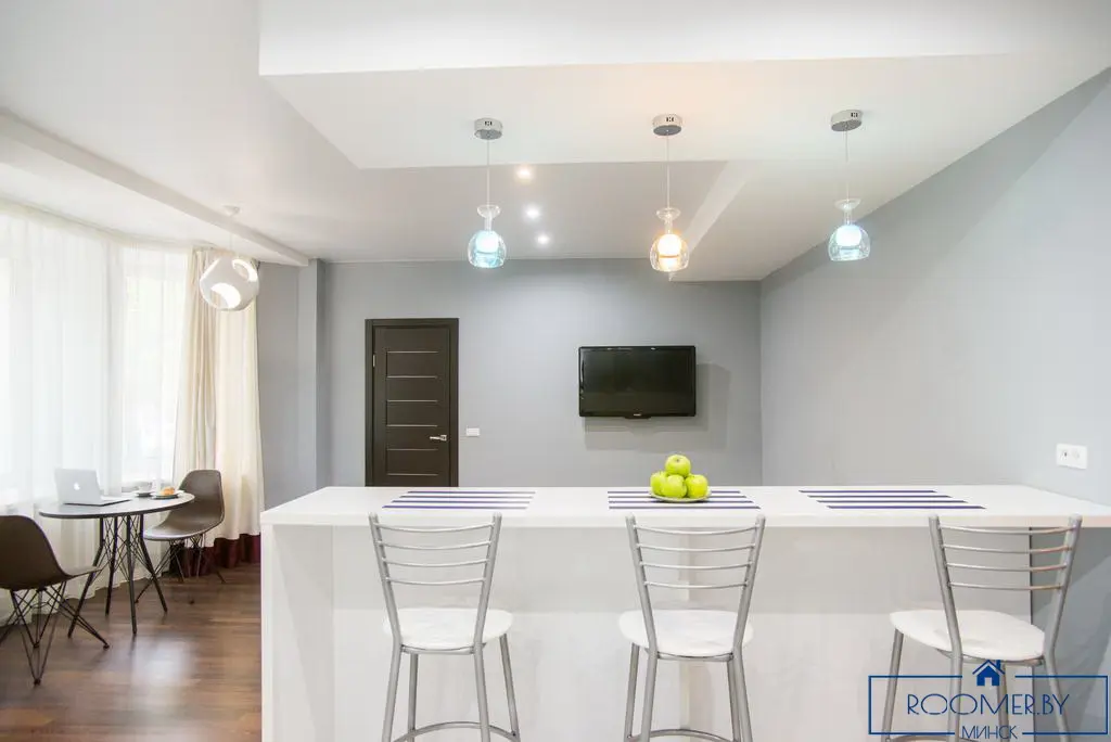 Двухкомнатная квартира на сутки в Минске на проспекте Независимости гостиная