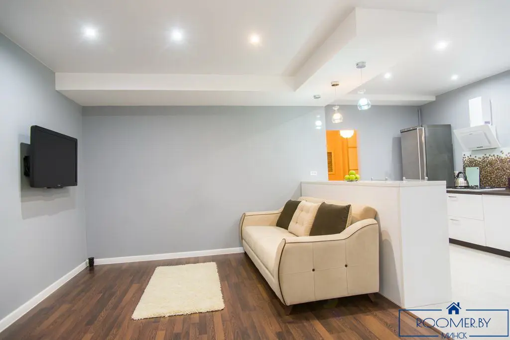 Двухкомнатная квартира на сутки в Минске на проспекте Независимости гостиная