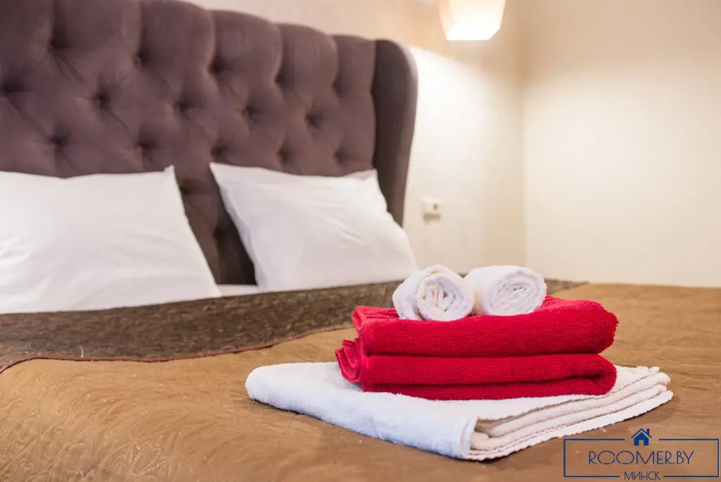 Двухкомнатная квартира на сутки в Минске на проспекте Независимости спальня