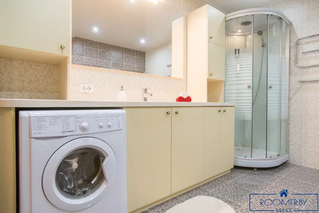 Двухкомнатная квартира на сутки в Минске на проспекте Независимости ванна