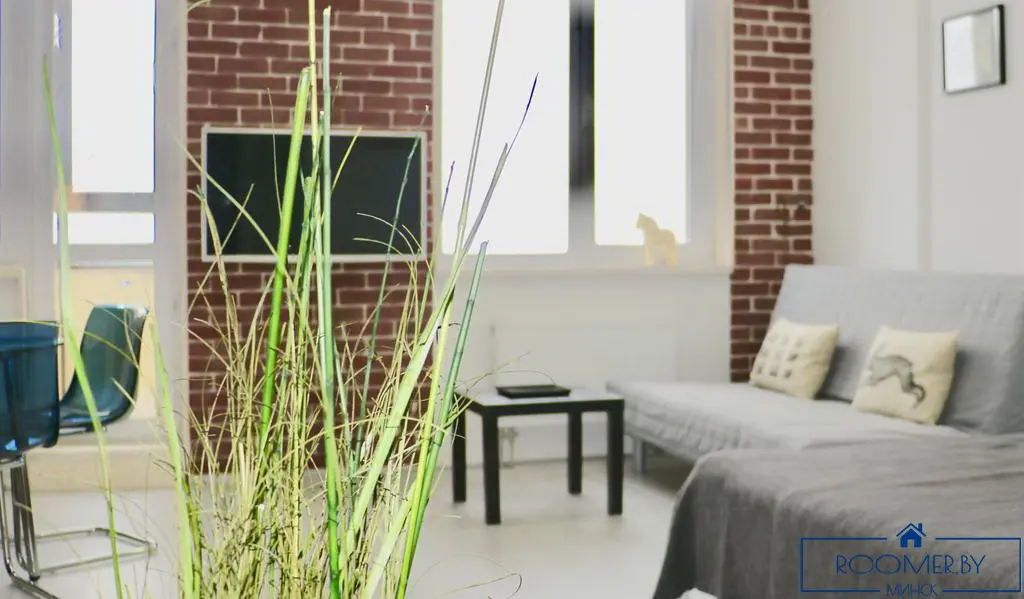 Однокомнатная квартира в Минске на проспекте Независимости спальня