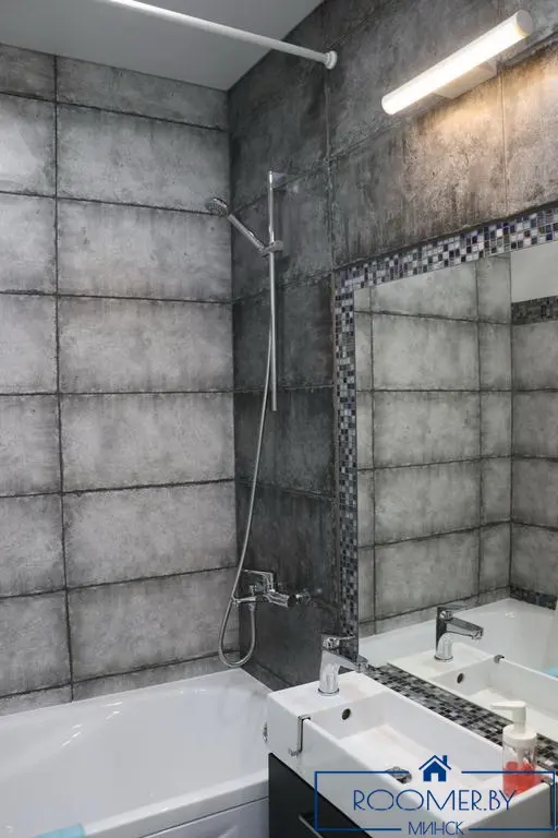 Однокомнатная квартира в Минске на проспекте Независимости ванна