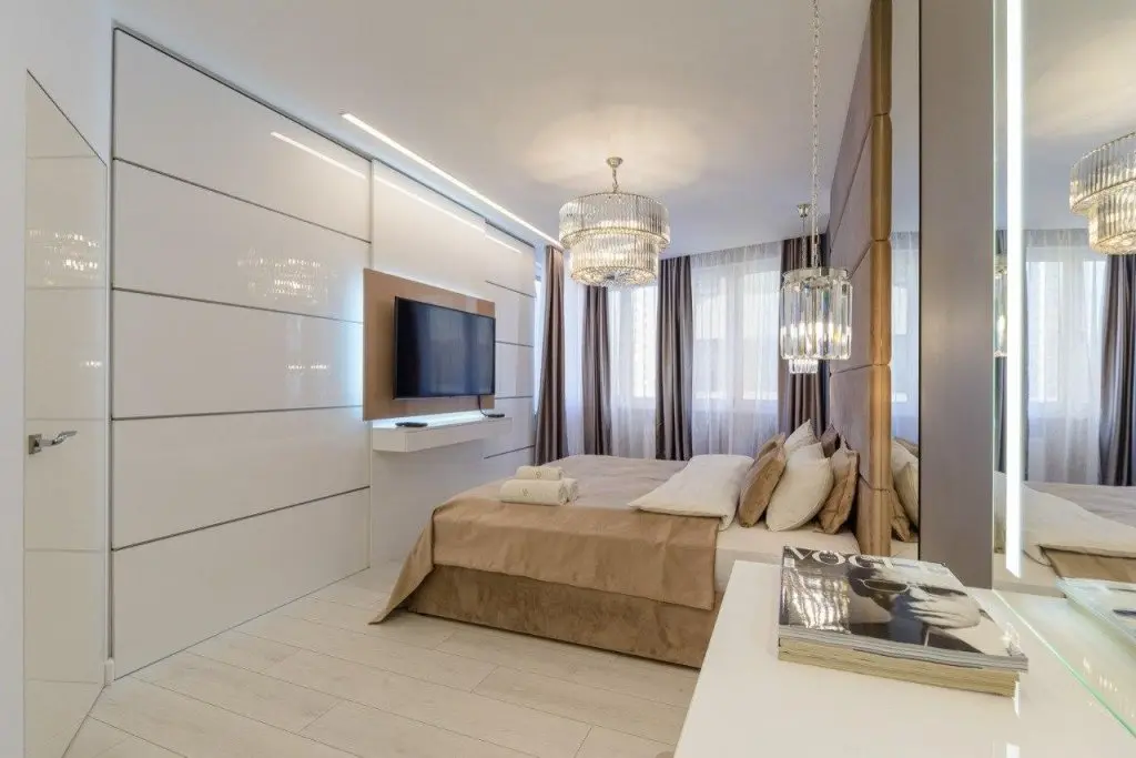 Interior of apartment for daily rent, Minsk, Petra Mstislavca str. 18