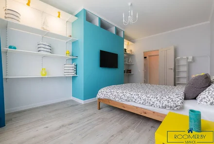 Квартира на сутки в Минске возле метро Немига спальня