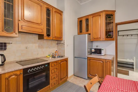 Квартира на сутки в Минске на улице Скрыганова, 4А кухня