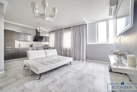 Трехкомнатная квартира на сутки Минск Полоцкой гостиная