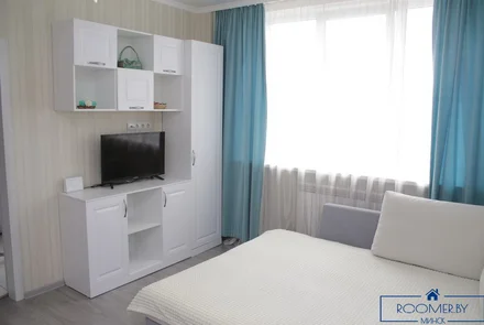 Однокомнатная квартира на сутки в Минске Володарского спальня